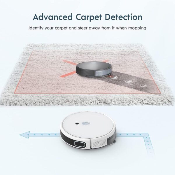 yeedi Mop Station 2-in-1 Robot Mop, Mop and Vacuum Robot, Self-Washing Station, Pressurized Mops, 2500 Pa, Visual Navigation, Carpet Detection - Image 5